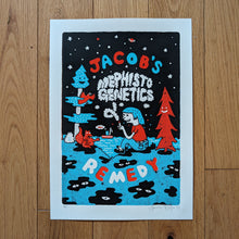 Load image into Gallery viewer, Mephisto Genetics Jacob&#39;s Remedy A4 Screenprint
